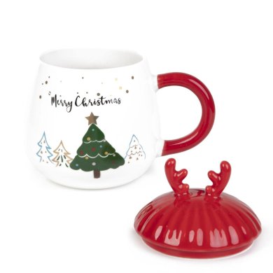 Кружка с крышкой Homla TIPO 400 мл Принт 218979 фото - 4