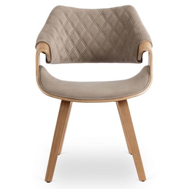 Обідній стілець Mebel Elit LUISE Welur Бежевий ME.LUISE/BZ/DZ/V/DG/K фото - 2
