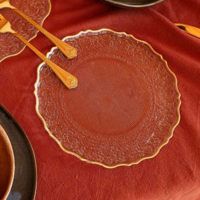 Тарілка Homla LISALA 21 см Прозорий - 4 Тарілка Homla LISALA 21 см Прозорий 217716 фото - 4