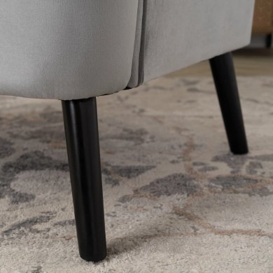 Крісло м'яке Mebel Elit BUNNY Welur 2 Сірий - 12 Крісло м'яке Mebel Elit BUNNY Welur 2 Сірий ME.BUNNY/P/CZ/V/FW фото - 12