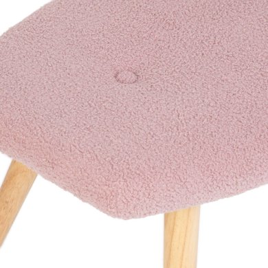 Подставка для ног Homla MOSS TEDDY BOUCLE Розовый 213790 фото - 4