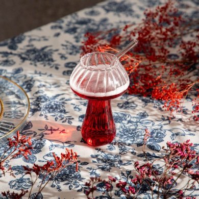 Стакан с трубочкой Homla FUNGI 350 мл Прозрачный 238110 фото - 4