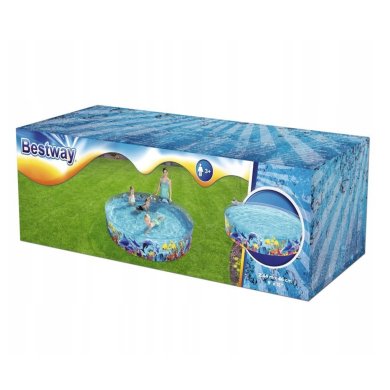 Детский каркасный бассейн Bestway 55031 244х46 см Принт BES55031 фото - 6