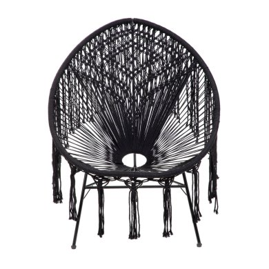 Садове крісло Homla ACAPULCO BLISS Чорний 225609 фото - 2