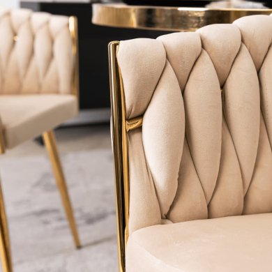 Обідній стілець Mebel Elit CAPI Welur Кремовий ME.CAPI/KR/ZL/V/K фото - 8