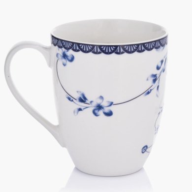 Кружка Duka Felicia Firande 280 мл | Белый / Голубой узор - 2 Кружка Duka Felicia Firande 280 мл | Белый / Голубой узор 2220494 фото - 2