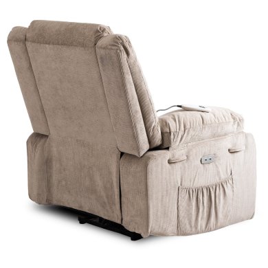 Кресло мягкое раскладное с реклайнером Mebel Elit JASPER Бежевый ME.JASPER/BZ/T/FW фото - 6