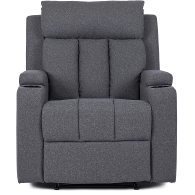 Крісло м'яке розкладне з реклайнером Mebel Elit KOBI Темно-сірий ME.KOBI2/CP/T/FW фото - 3
