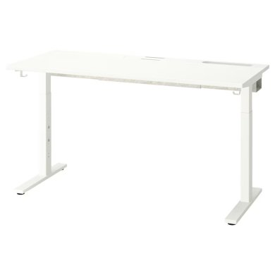 IKEA Каркас столу регульований MITTZON 120/140/160x60 см Білий 30527920 фото - 3