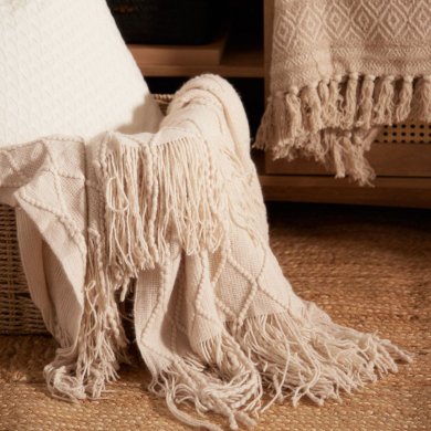 Плед Homla LOOP 130x170 см Бежевый 207099 фото - 9