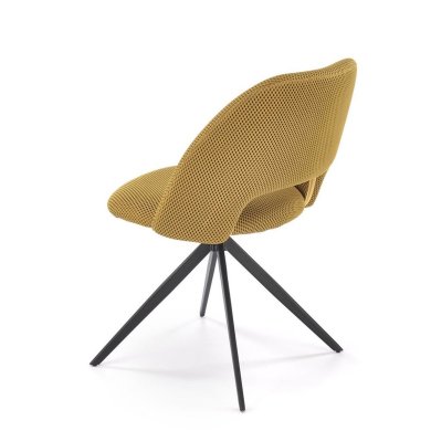 Обідній стілець поворотний Halmar K546 Гірчичний V-CH-K/546-KR-MUSZTARDOWY фото - 3