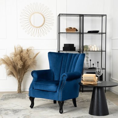 Кресло мягкое Mebel Elit MALLO Welur Синий ME.MALLO/GR/V/FW фото - 6