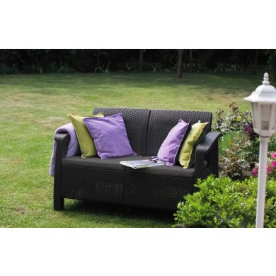 Садовий диван Keter CORFU 2 Коричневий - 4 Садовий диван Keter CORFU 2 Коричневий 258946 фото - 4