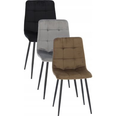 Обідній стілець Chomik Welur Сірий FAT2937 фото - 3