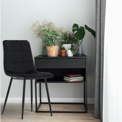 Обідній стілець Chomik Welur Черный FAT2951 фото - 3