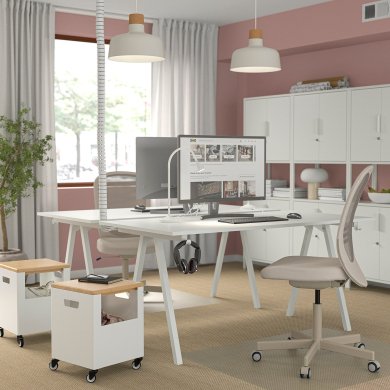 IKEA Письменный стол TROTTEN Белый (ИКЕА ТРОТТЕН) 99429559 фото - 7