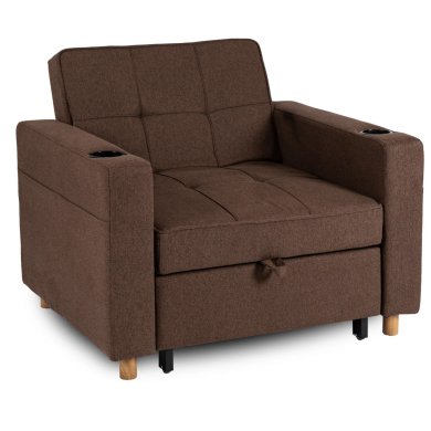 Крісло м'яке розкладне Mebel Elit SOLOR Коричневий ME.SOLOR/BR/T/FW фото - 3