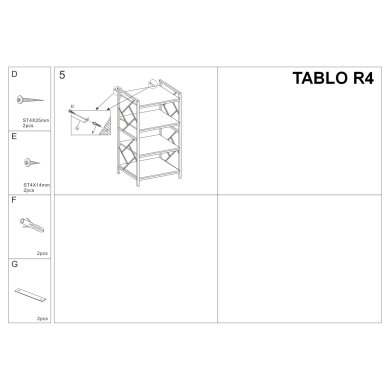 Стеллаж Signal TABLO R4 Дуб TABLOR4 фото - 3