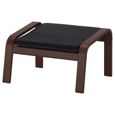 IKEA Підставка для ніг POANG Чорний (ИКЕА ПОАНГ) 49244681
