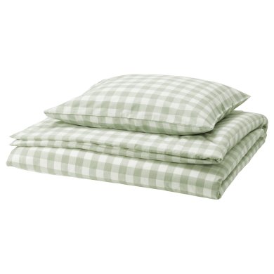 IKEA Комплект постельного белья EKTANDVINGE 150х200 см Зеленый (ИКЕА ЭКТАНДВИНГЕ) 90585422