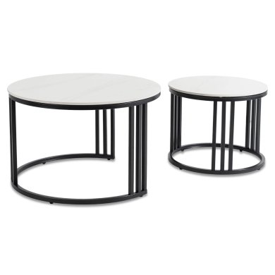 Комплект журнальных столов Mebel Elit JERRY Marmur Белый ME.JERRY/B/PL/CZ/L фото - 4