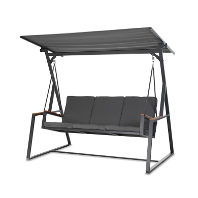 Садова гойдалка Corciano LUX PREMIUM 210х130х176 см Антрацит 5901721051164 фото - 2