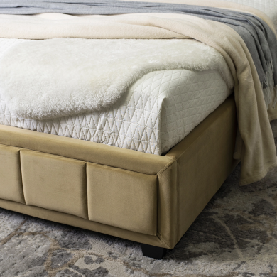 Кровать Mebel Elit CARLOS 140x200 см Бежевый - 12 Кровать Mebel Elit CARLOS 140x200 см Бежевый ME.CARLOS/140/BZ/V/LOZ фото - 12