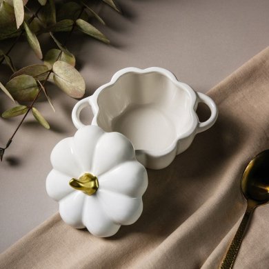 Сервировочная миска с крышкой Homla PUMPKIE 400 мл Кремовый 230760 фото - 6