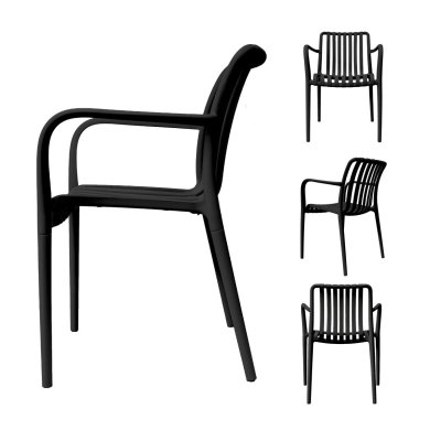 Садовый стул Kontrast KP104-KD Черный Meb000048 фото - 3
