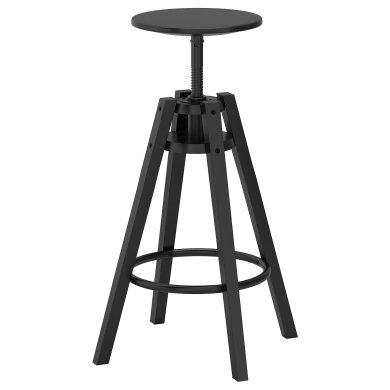 IKEA Барний табурет DALFRED Черный (ИКЕА ДАЛЬФРЕД) 60155602