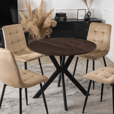 Обідній стіл Mebel Elit LAUREN 80 см Горіх ME.LAUREN/O/CZ/S80 фото - 2