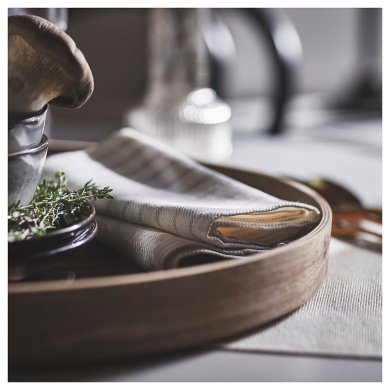 IKEA УЦІНКА Піднос OMBONAD 42 см Горіх brak/50504734 фото - 7