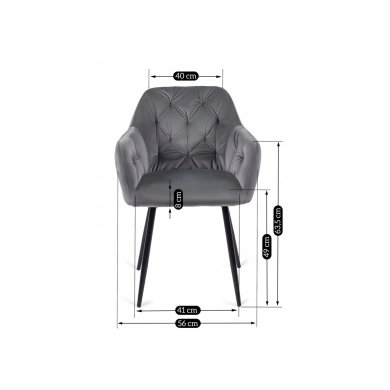 Обідній стілець Mebel Elit VIKI Сірий - 11 Обідній стілець Mebel Elit VIKI Сірий ME.VIKI/P/V/K фото - 11
