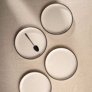 Набор десертных тарелок Homla AZRA 20 см 4 шт Бежевый 244173 фото - 5