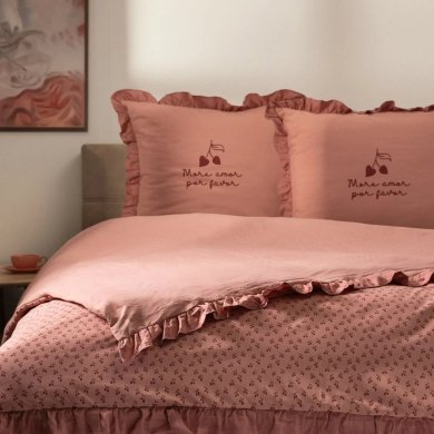 Комплект постільної білизни Homla CHERISH LOVE 160x200 см Рожевий - 6 Комплект постільної білизни Homla CHERISH LOVE 160x200 см Рожевий 239191 фото - 6