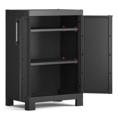 Садова шафа Keter/Kis ARMADIO DETROIT BASSO Чорний - 2 Садова шафа Keter/Kis ARMADIO DETROIT BASSO Чорний 249799 фото - 2