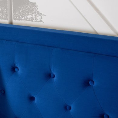 Ліжко Mebel Elit CROS Welur 160x200 см Синій ME.CROS/160/GR/V/LOZZPOJ фото - 13