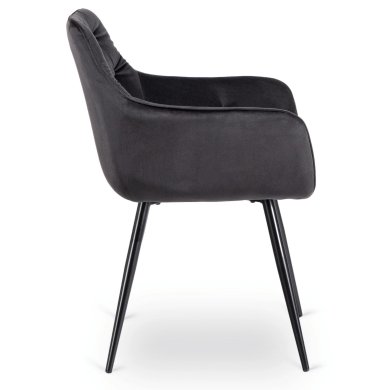 Обеденный стул Mebel Elit MODESTO Welur Черный ME.MODESTO/CZ/CZ/V/K фото - 3