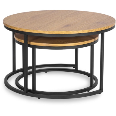 Комплект журнальних столів Mebel Elit DELIA MAX 2 шт Дуб - 5 Комплект журнальних столів Mebel Elit DELIA MAX 2 шт Дуб ME.MAXDELIA/DZ/CZ/L фото - 5