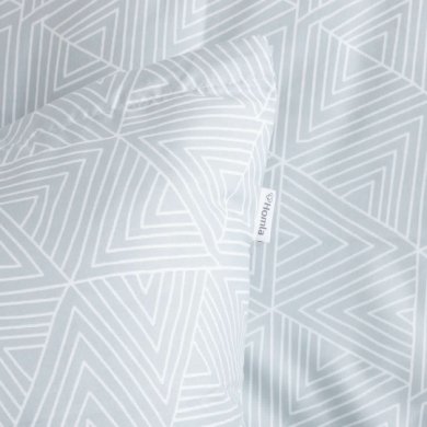 Комплект постельного белья Homla TRIAN 160x200 см Голубой - 3 Комплект постельного белья Homla TRIAN 160x200 см Голубой 213491 фото - 3