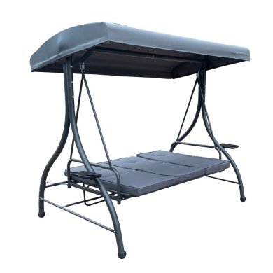 Садовые качели Garden Line 194x120x174 см Антрацит - 3 Садовые качели Garden Line 194x120x174 см Антрацит KRE3156 фото - 3