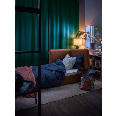 IKEA Штори MAJGULL 145х300 см 2 шт Темно-бірюзовий (ИКЕА МАЙГУЛЛ) 70488115 фото - 6