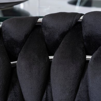 Обідній стілець Mebel Elit SORELLA Welur Чорний ME.SORELLA/CZ/CH/V/K фото - 8