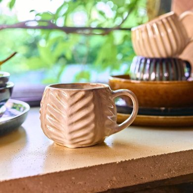 Кружка Homla ALMOS 2 380 мл Бежевый 231351 фото - 5