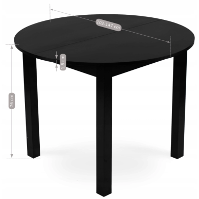 Обеденный комплект мебели Mebel Elit HARRY CORK | Черный / Синий - 18 Обеденный комплект мебели Mebel Elit HARRY CORK | Черный / Синий HARRY/CZ/S/CORK/GR/V/Z4/K фото - 18