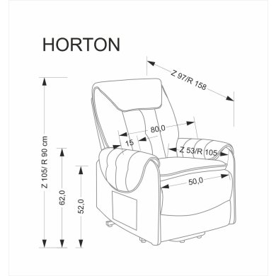 Кресло мягкое раскладное с реклайнером Halmar HORTON Бежевый - 5 Кресло мягкое раскладное с реклайнером Halmar HORTON Бежевый V-CH-HORTON-FOT-BEŻOWY фото - 5