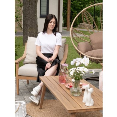 Комплект садових меблів Garden Line NIKOZJA Бежевий - 12 Комплект садових меблів Garden Line NIKOZJA Бежевий ALM9552 фото - 12