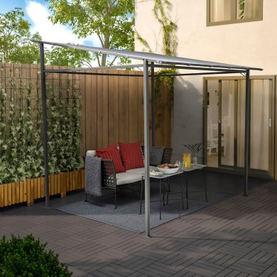 Садовая беседка GUNNON 2,3x2,3 м Серый - 4 IKEA Садовая беседка GUNNON 2,3x2,3 м Серый (ИКЕА ПУШКА) 20468855 фото - 4