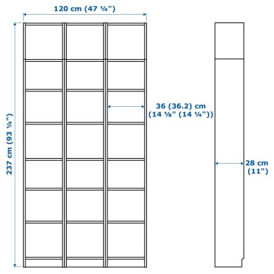 IKEA Стеллаж BILLY Белый (ИКЕА БИЛЛИ) 39017839 фото - 3