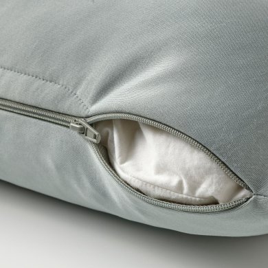 IKEA Декоративная наволочка PUCKELMAL 50x50 см Серый (ИКЕА ПАКЕЛЬМАЛЬ) 00513854 фото - 3
